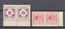 G&ouml;rlitz, Nr. 6y + 8y in Paaren, postfrisch