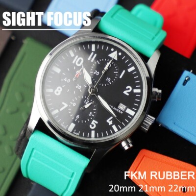 20mm 21mm 22mm Kautschuk Armband für IWC Top Gun Mark Big Pilot Portuguesier