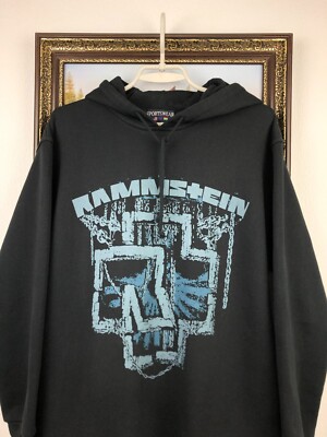 ミュージシャン Rammstein Official Hoodie S Vintage Rammstein Band Hoodie Sweatshirt Black Metal Rock Germany