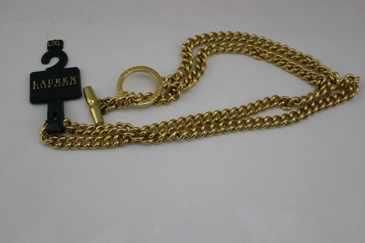 RALPH LAUREN GOLD CHAIN BELT small 32 in long vintage s7-1452625_lifestyle?$rl_4x5_zoom$ main image 2