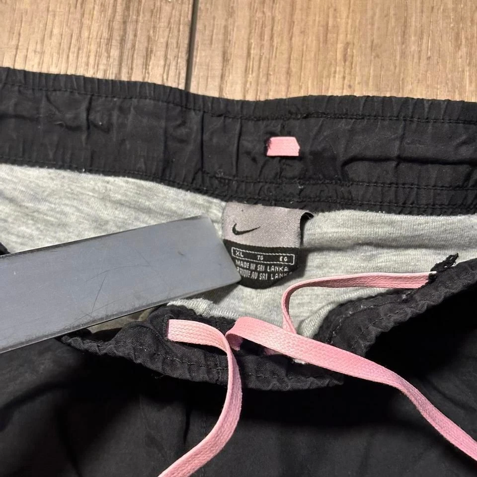 Y2K Nike spell out baggy black track pants size XL - Image 3 of 4