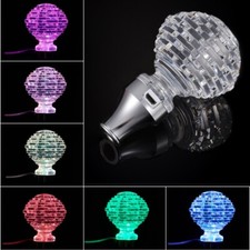 Led Light Rgb Car Shift Knob Stick Acrylicgear Shifter For Atmt Clear Crystal