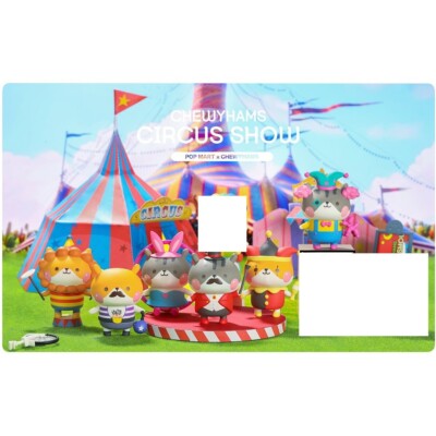 Pop Mart Chewyhams Zirkus Show: Swing Hamster 3'' Vinyl Kunst Figur x 6 dunny