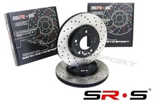 Srs Front Disk Drill Brake Rotors For 1994-2004 Mustang Cobra Drilled 13