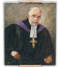 Ursula Kükenthal-Bobrik (1899–1996) – Portrait Of A Pastor – Oil On Canvas