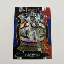 2025 Panini Select - Concourse Puka Nacua #21 Black & Red Shock Prizm 💥
