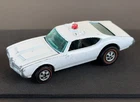 Vintage Hot Wheels Redline 1973 NAKED White Police Cruiser Olds 442 - OPEN HOOD!