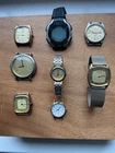 Job Lot Vintage Quartz watches Accurist Timex Avia Constant Royal spares repair