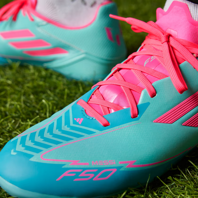 Adidas F50 ELITE MESSI Cleats FG Flash Aqua Lucid Pink