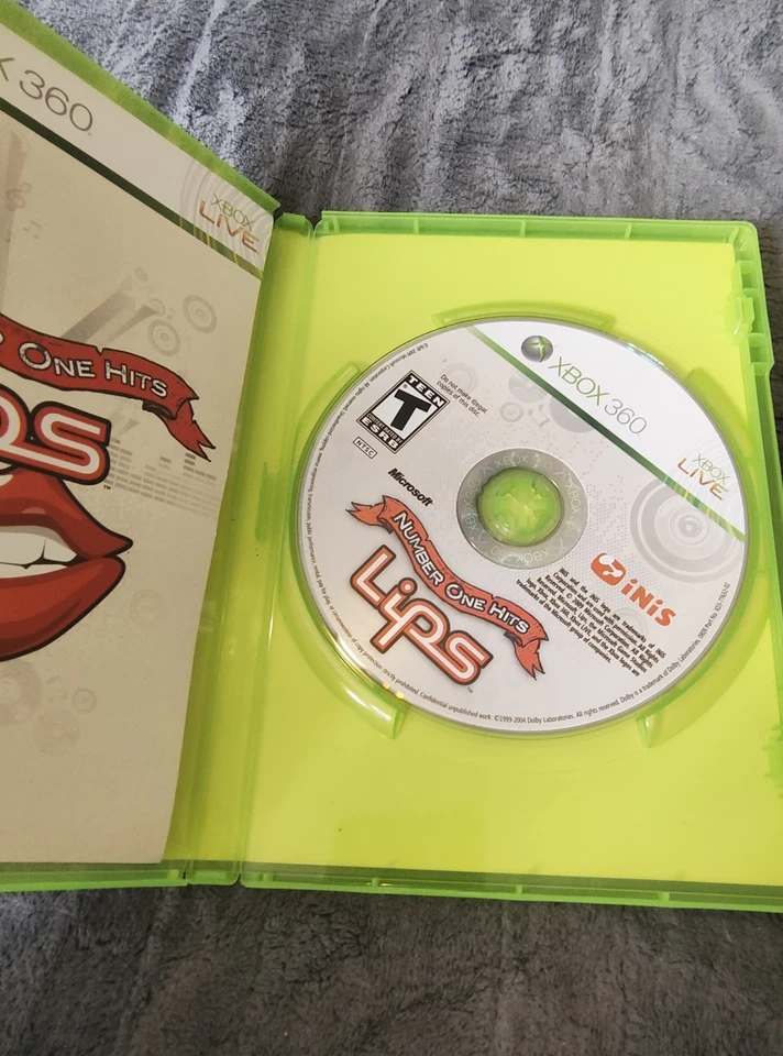Microsoft Xbox 360: Lips Number One Hits Complete W/ Manual CIB Tested CLEAN - Image 3 of 4