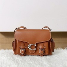COACH Cargo Soft Tabby Leather Shoulder Maple CT721 Outlet for