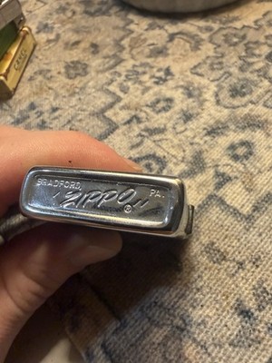 Zippo Vintage Collectible Lighter Metal Finish Silver Tone ERROR