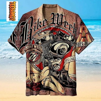 Daytona Beach Bike Week Hawaiian Shirt