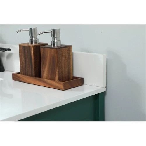 Elegant Decor Grant 32" MDF Single Bathroom Vanity with Backsplash in Green - Picture 4 of 8