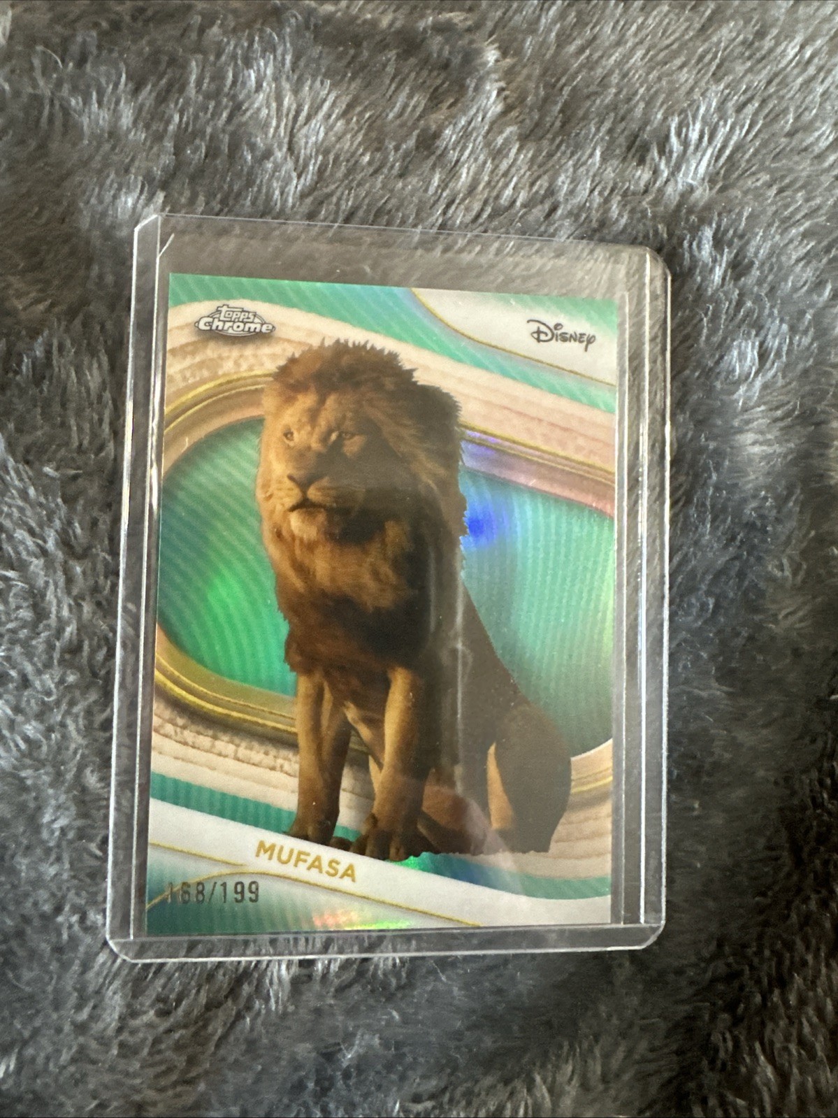 2025 Topps Chrome Disney Mufasa #198 Aqua Refractor /199