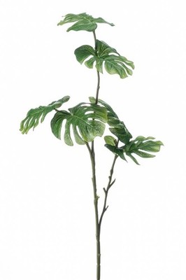 artplants Kunstpflanze Philodendron Monstera Deliciosa AECIO, Steckstab, 70cm