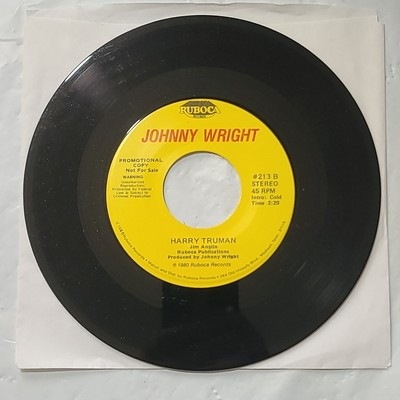 #ad #ad Johnny Wright Harry Truman Pressure Ruboca Promo 45 RPM Record $8.99