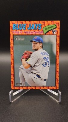 2026 Topps Heritage Trey Yesavage RC COTY Orange /77 #245