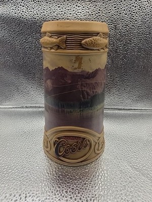 Coors  1996 Limited Edition Beer Stein Life in the Rocky Mountains ''Fly Fishing''