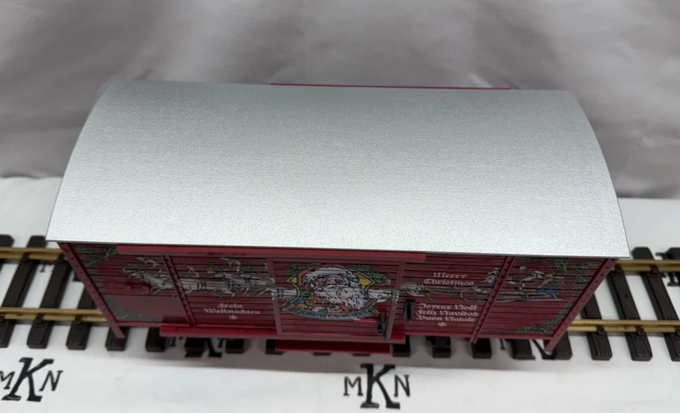 LGB 43352 Christmas Box Car with Sound G Scale Tested G Scale - Image 2 of 4