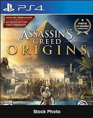 Assassin's Creed: Origins - Playstation 4 - With Case - Cosmetic Wear - Damag...