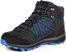 Image of Regatta Mens Samaris Walking Boots. Ash/Oxford Blue