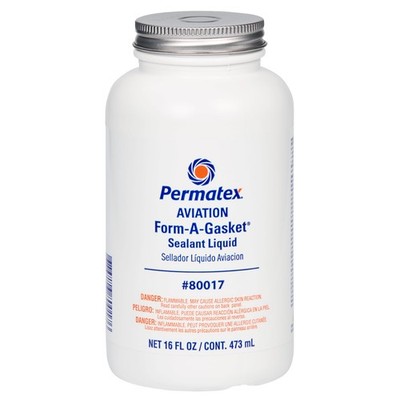 Permatex 80017 Aviation Form-A-Gasket No. 3 Sealant, 16 oz. , Brown