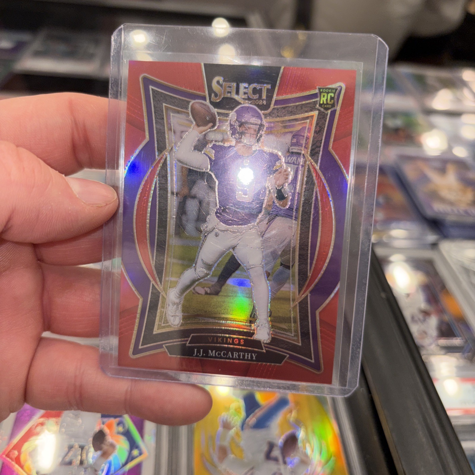 JJ mccarthy select 2024 red /99 concourse 🔥 rookie