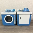 Vtg Washer Dryer Set Barbie Blue 1980s Laundry Room Iron Imco 7790 SEE VIDEO