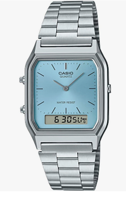 CASIO CLASSIC　 AQ-230A-2A2MQYJF Casio AQ-230A-2A2MQY Dual Time Retro Digital Watch Blue Dial