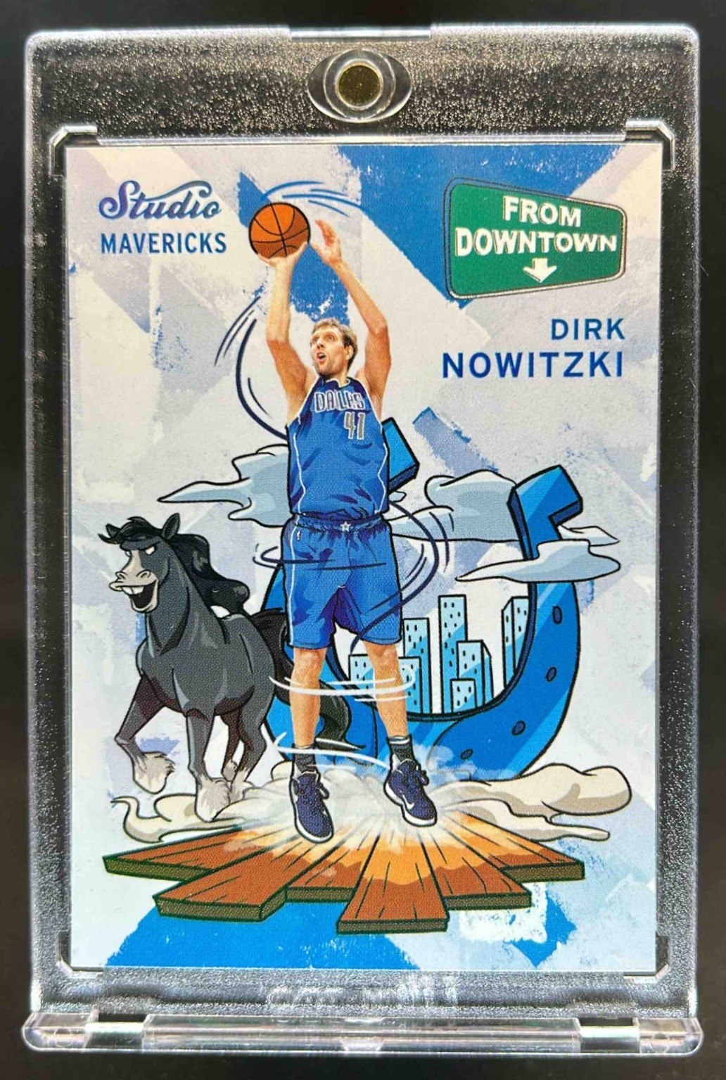 2016-17 Panini Studio Dirk Nowitzki From Downtown! #FD16 Mavericks