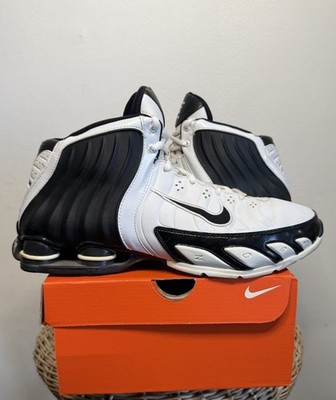 Size 10.5 - Nike Shox Lethal TB White Black 2005 Vintage Basketball Shoes   
