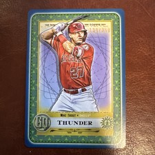 2019 Topps Gypsy Queen Tarot of the Diamond Indigo /250 Mike Trout #TOTD5