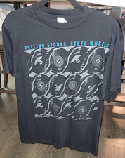 Vintage 1989 Rolling Stones Steel Wheels North American Tour T Shirt Large