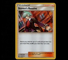 steven's resolve pokemon card Pokemon SM Celestial Storm Trainer Card: Steven's Resolve - 145/168 main image 1