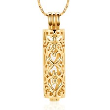 Cremation Jewelry Urn Necklace for Ashes Keepsake Memorial Locket for Men