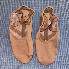 Russian Pointe Ballet Slipper Shoe Camel Size 10.5 Vivante Stretch Canvas NWOT