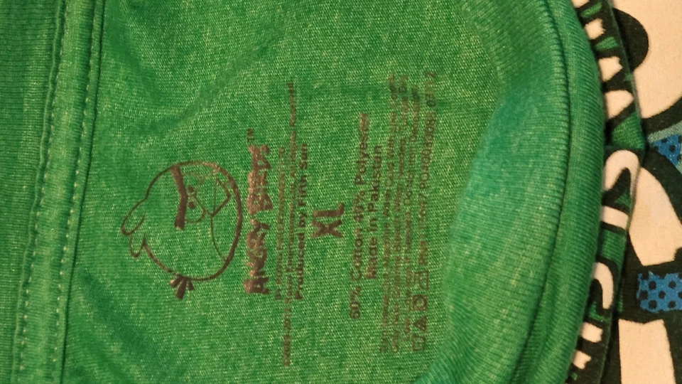 Camiseta de videojuego Angry Birds 2012 azul XL esto es lo que parece impresionante Foto 2 de 4