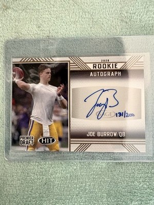 2020 SAGE Hit - Rookie Autographs Gold Joe Burrow #A78 Serial /200