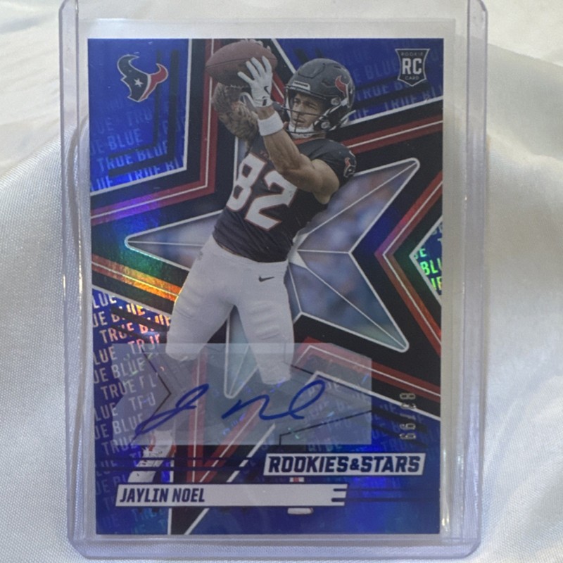 Panini Jaylin Noel Texans Rookie Auto 2 Card Lot  2025 Score Rookies & Stars /99
