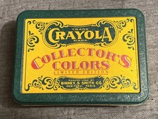 Crayola Collector's Colors Limited Edition 72 Crayons in Tin 1991 New Sealed