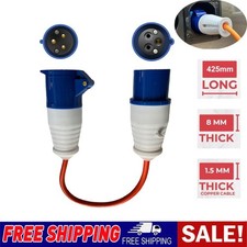 Caravan/Camping Reverse Polarity Adapter Fly Lead Cable For Mains Hook Up 16A