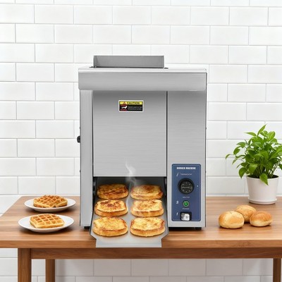 Burger Hamburger Toaster Electric Commercial Vertical Bread Baking Machine 2000W