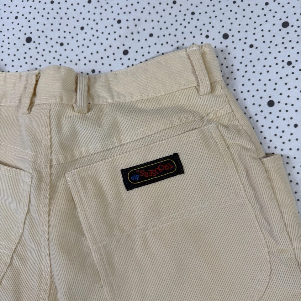 Pantalones para mujer vintage años 90 0 beige pana carpintero pierna barril Foto 4 de 4