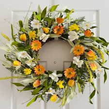 Artificial Flower Wreath for Front Door Wall Wedding Home Decor Gift
