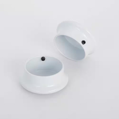 White Closet Pole End Caps Heavy Duty One And Five Sixteenths Inch 2 Pack