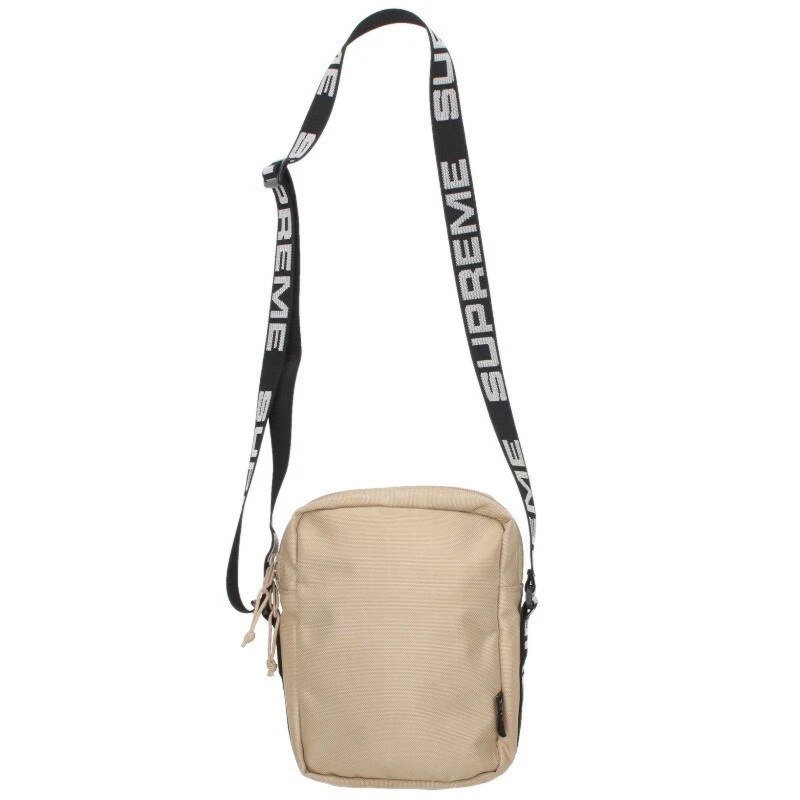 Supreme 18Ss Sac à Bandoulière Boîte Logo Nylon Beige 804052 Om10 Accessoires Bb315