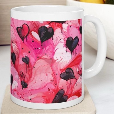Liebe Herzen Valentinstag Tasse perfekt 11 Unzen Kaffeetasse Geschenke süß lustig