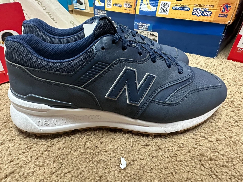Новый - новый баланс мужской 997 гольф бутсы туфли NBG997NV темно-синий белый 10 шириной - Изображение 4 из 4