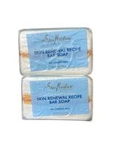 Shea Moisture Manuka Honey and Yogurt Skin Renewal Recipe Bar Soap 8 oz (2 Bars)